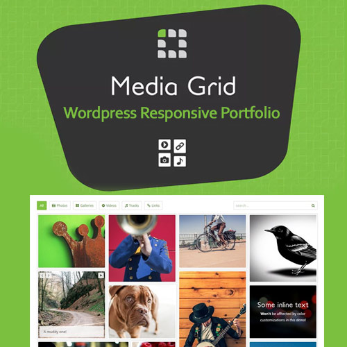 Media Grid – WordPress Responsive Portfolio - 3000+ Themes and Plugins ...