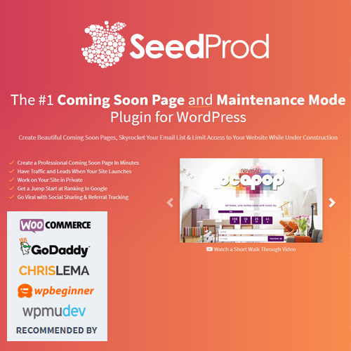 SeedProd Coming Soon Pro Plugin